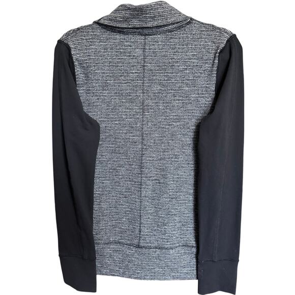 Lululemon Daily Yoga Jacket Full Zip Loose Fit Two Tone Gray Heather Size 8 - Picture 5 of 9